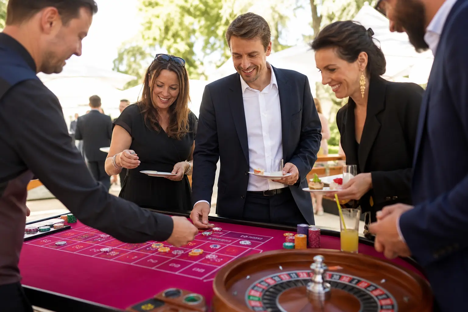 Casino Gourmand : L&rsquo;animation interactive qui éveille les sens de vos invités en plein cocktail