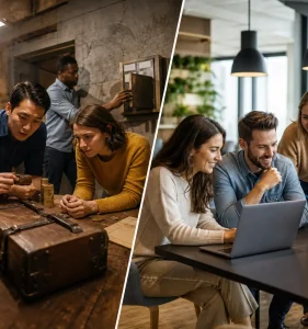 Escape game grandeur nature vs digital : quelles différences pour votre team building ?